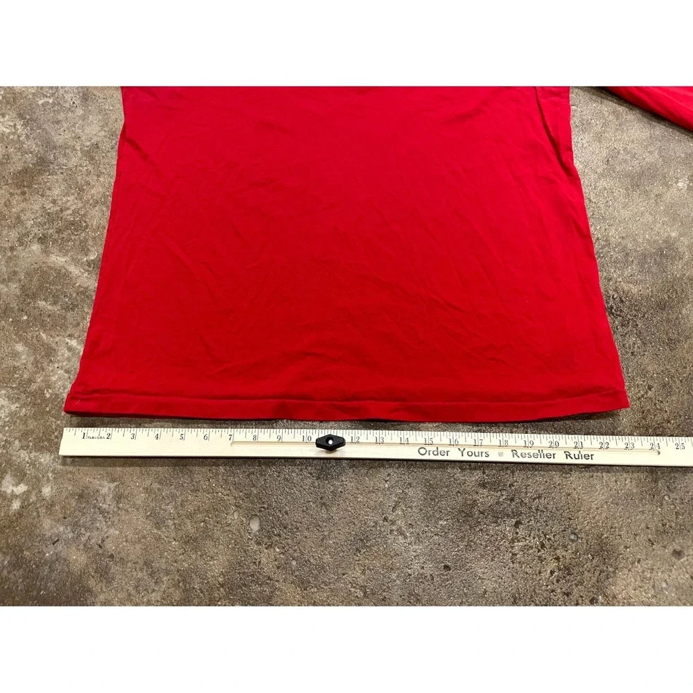 Polo Ralph Lauren Slim Fit Shirt Mens XL Red Cotton Embroidered Logo Long Sleeve